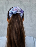 scrunchie-scrunchies-gumki scrunchies-gumki do włosów-gumka do włosów-gumka jedwabna-scrunchie liliowa