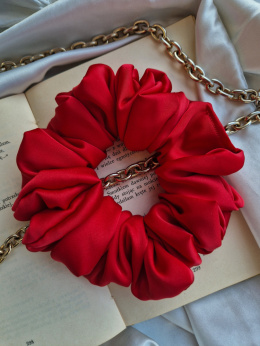 Scrunchie Velvet Red L