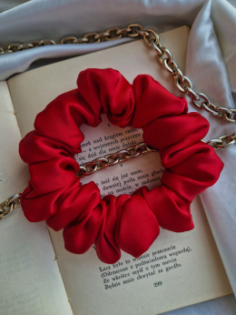 Scrunchie Velvet Red M