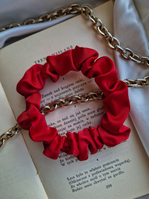 Scrunchie Velvet Red S