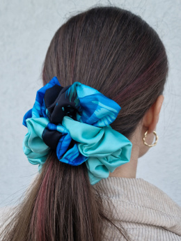 Scrunchie Blue Tea XL