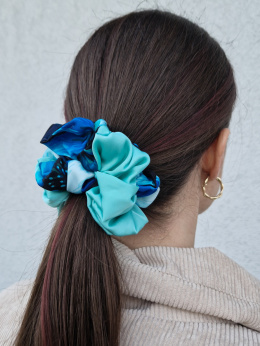 Scrunchie Blue Tea L