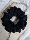 Scrunchie Obsydian Black L