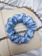 Scrunchie jedwabna Baby Blue M