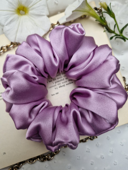 Scrunchie jedwabna Lilac XL