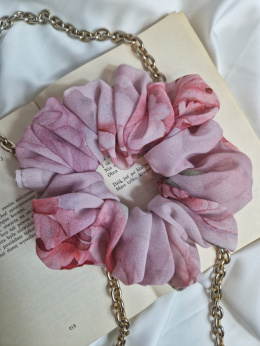 Scrunchie z szyfonu Peony XL