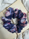 Scrunchie z szyfonu Plumeria L