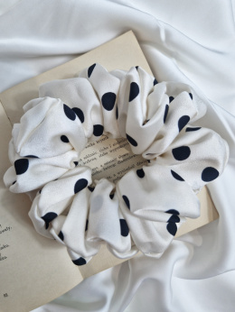 Scrunchie Vanilla Dots XL