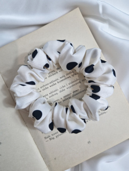 Scrunchie Vanilla Dots M