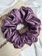 Scrunchie jedwabna Blueberry Yoghurt XL
