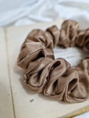 Scrunchie jedwabna Caramel Mousse M